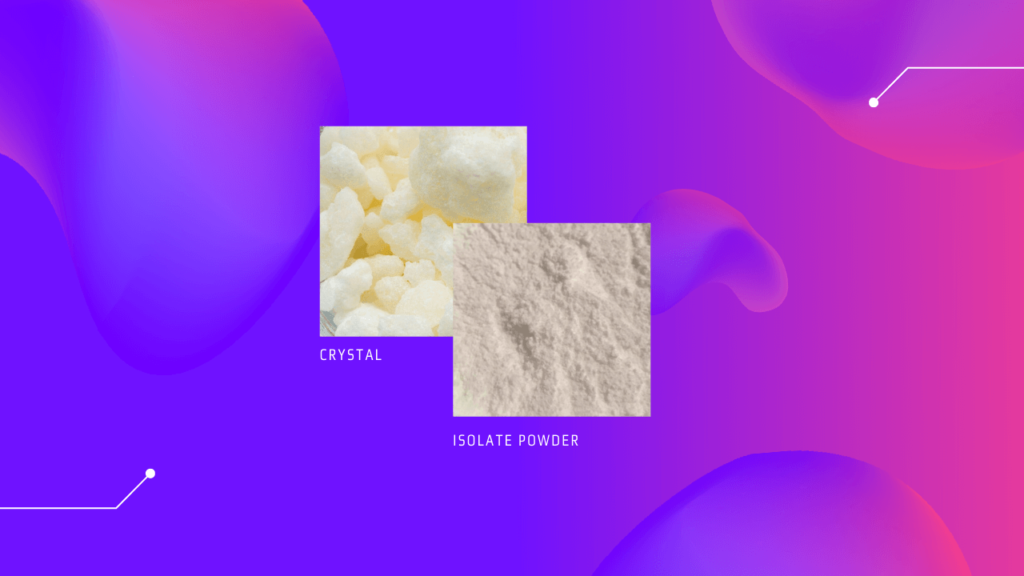 CBD crystals isolate powder